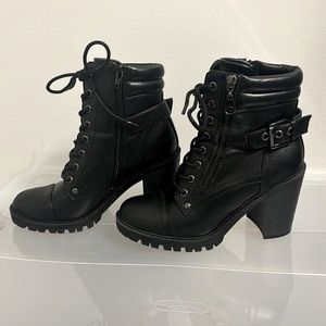 Guess Heeled Combat Boots